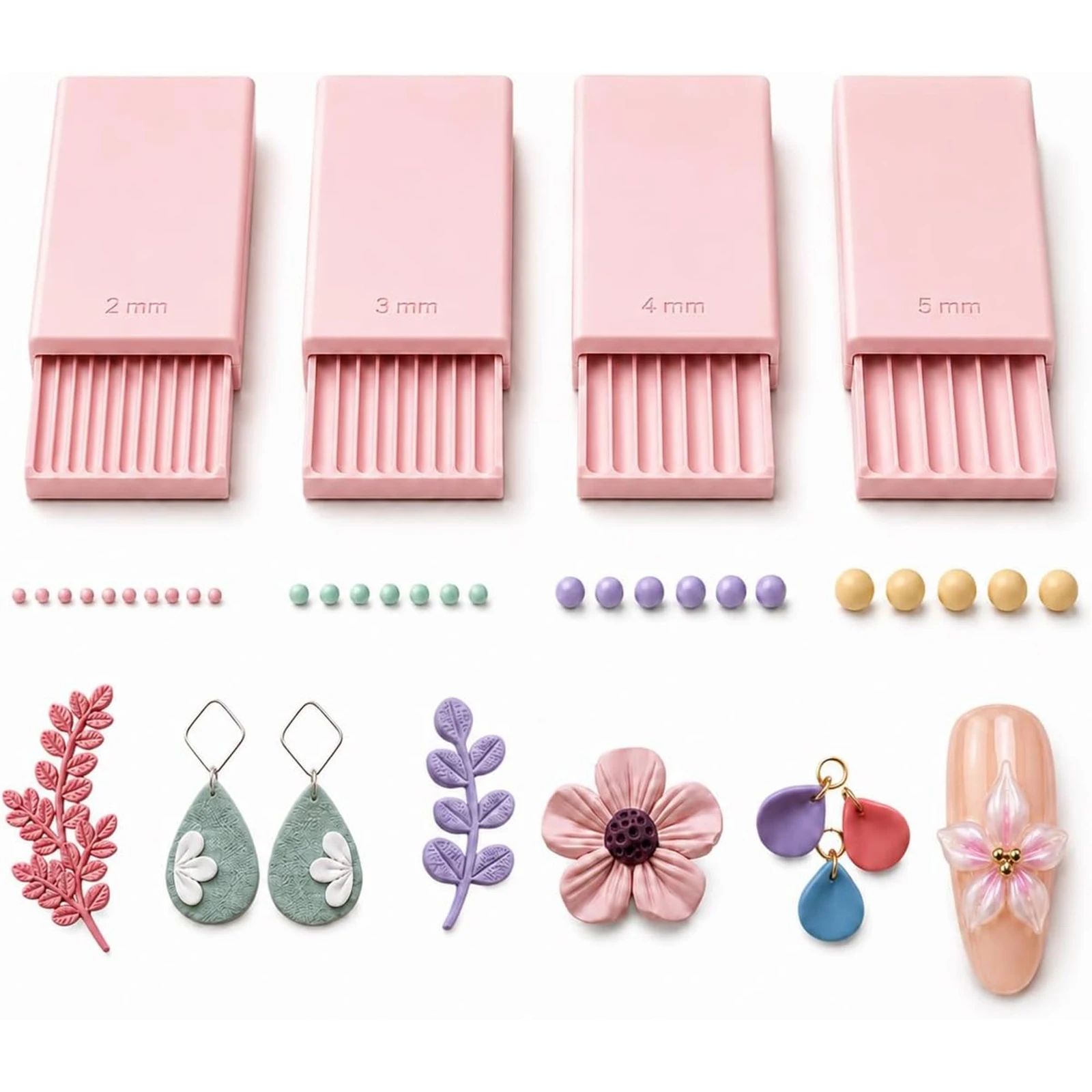 Nail Art Gel - Juego de 4 Herramientas para Hacer
