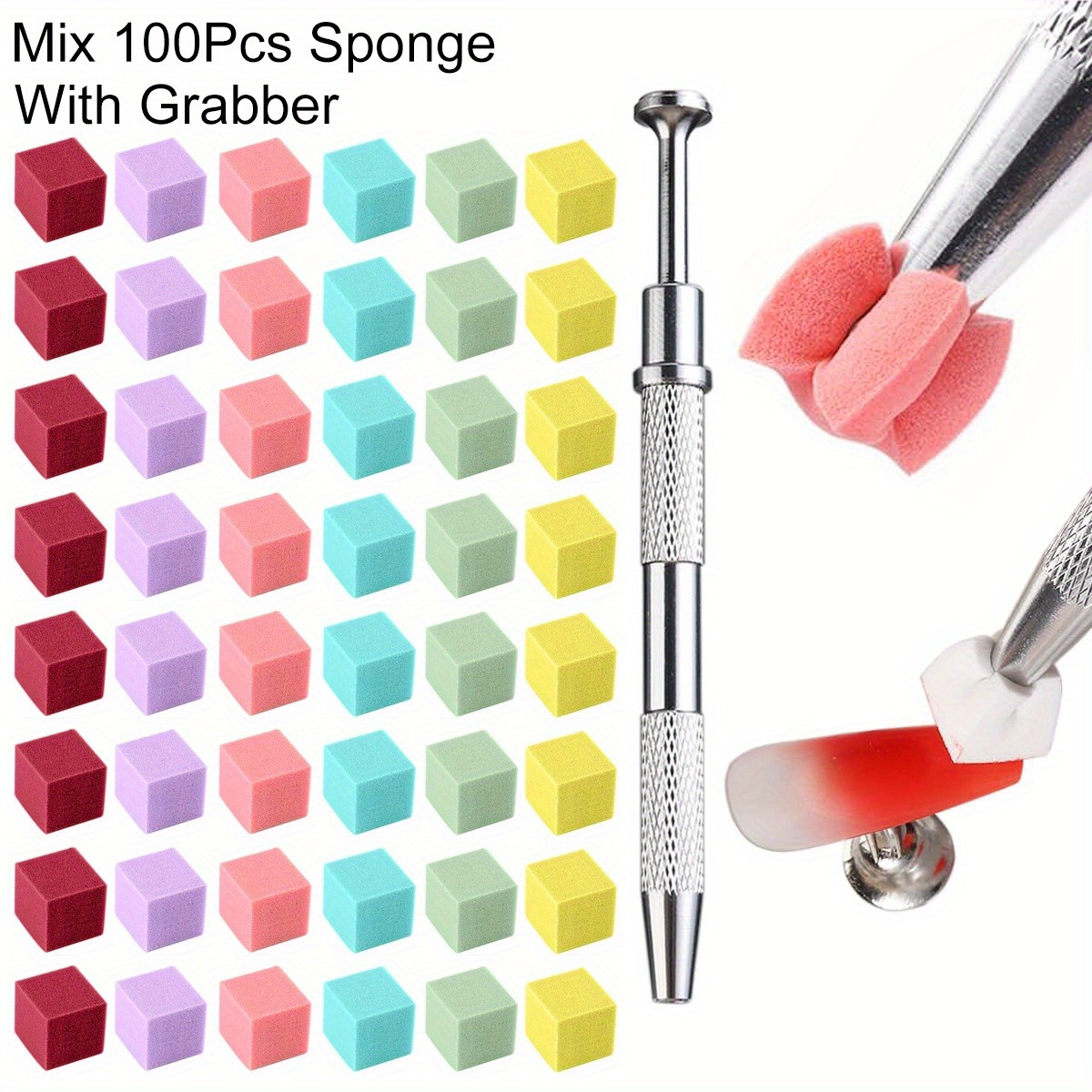 Nail Art Quirky - Juego de esponjas cuadradas para decoración