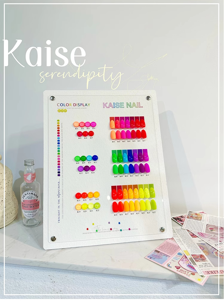 Nail Art Gel - KAISE-Juego de gel para uñas Multicolor,