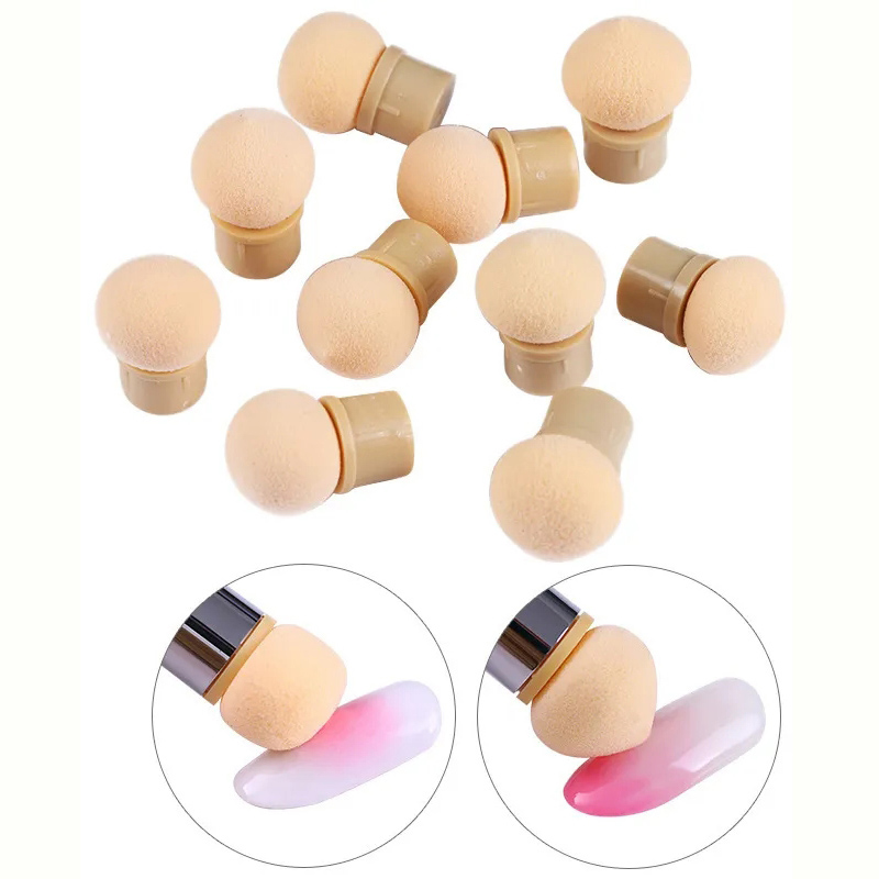 Dip Powder Nail - Cabezales de esponja de cabeza redonda