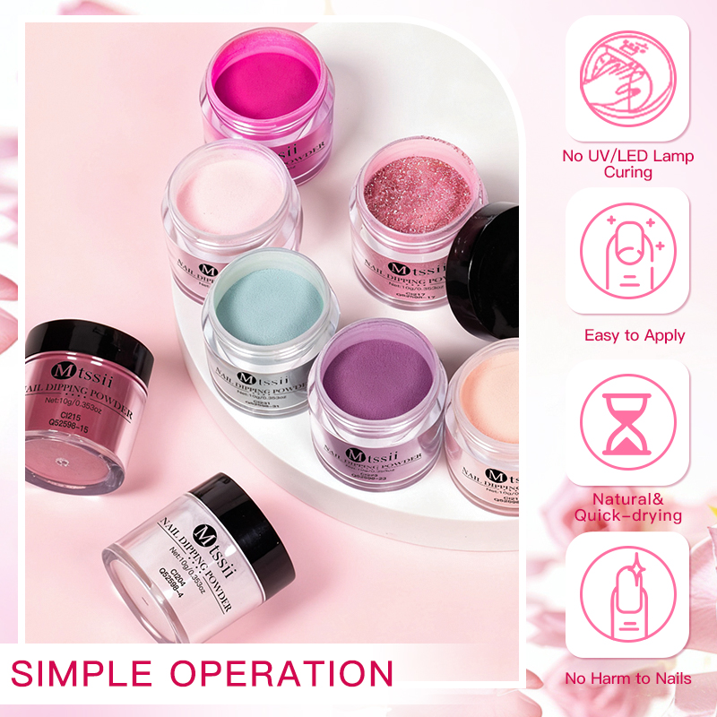 Kit de 10 Polvos para Uñas de  - Dip Powder Nail reseña y precio