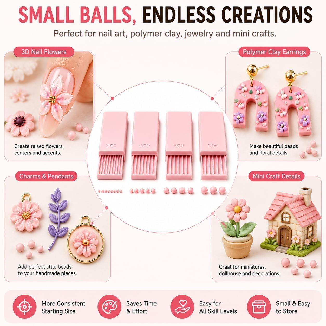 Juego de 4 Herramientas para H - Nail Art Gel reseña y precio