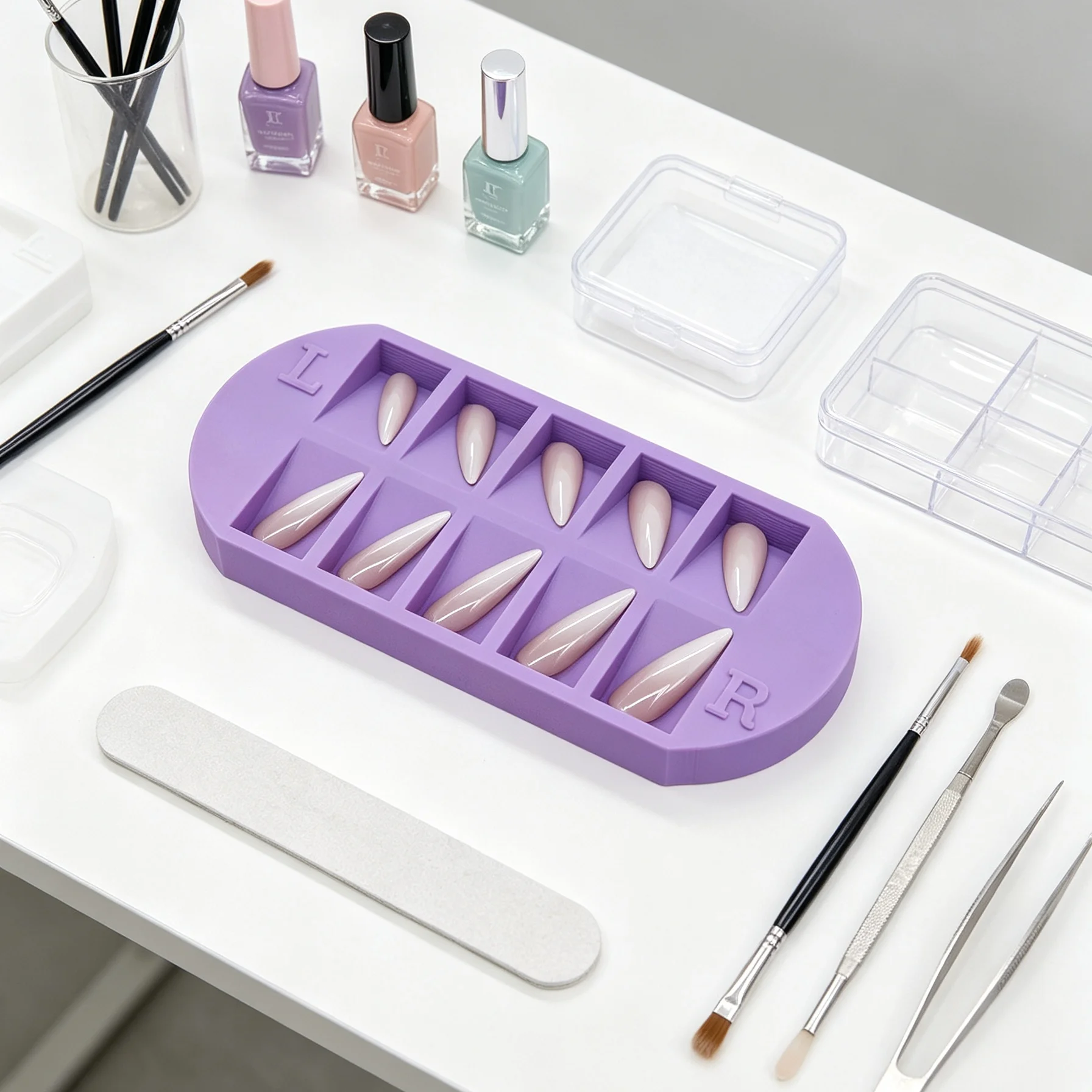 Bandeja organizadora de puntas - Nail Art Quirky reseña y precio