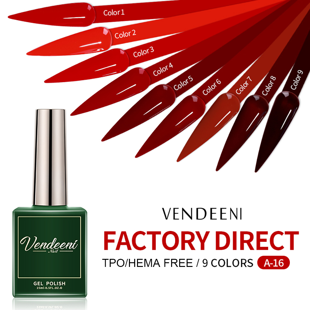 Vendeeni Esmalte de Uñas en Ge - Nail Art Red Cherry reseña y precio