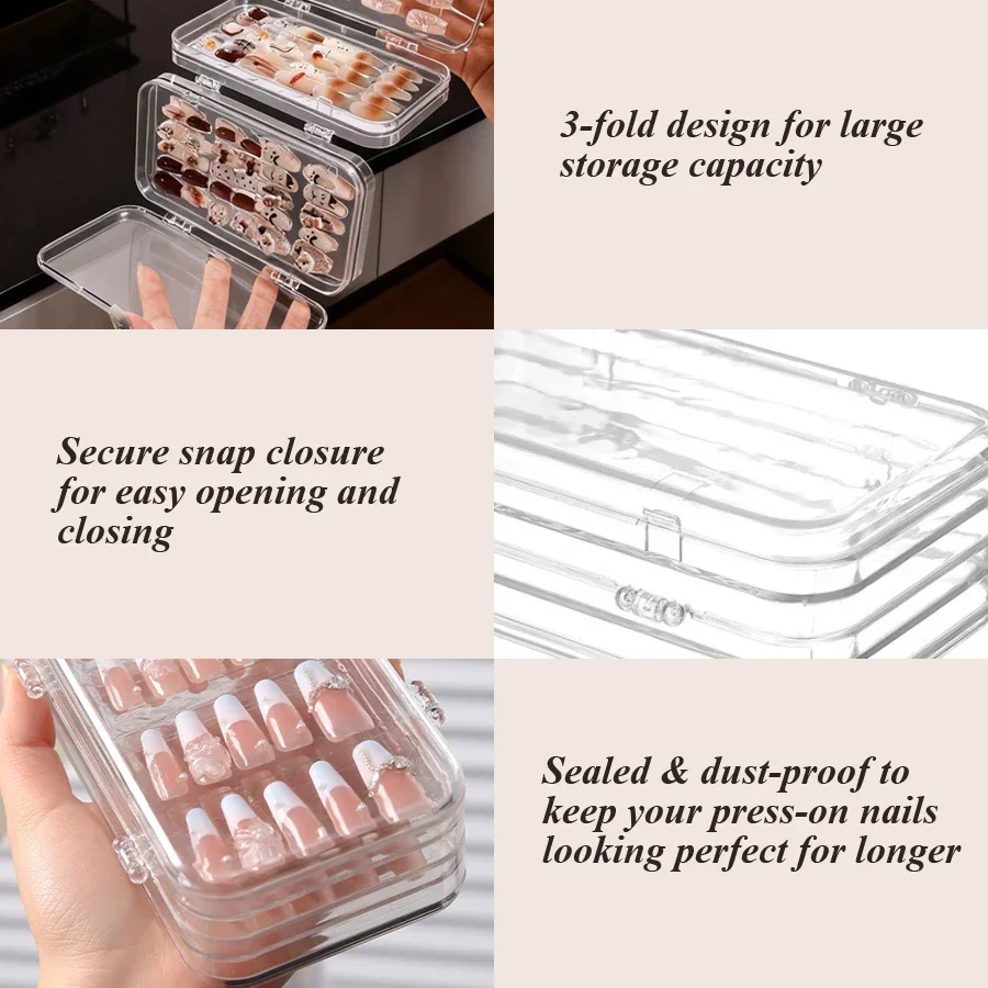 Caja de Almacenamiento Transpa - Nail Art Navy reseña y precio