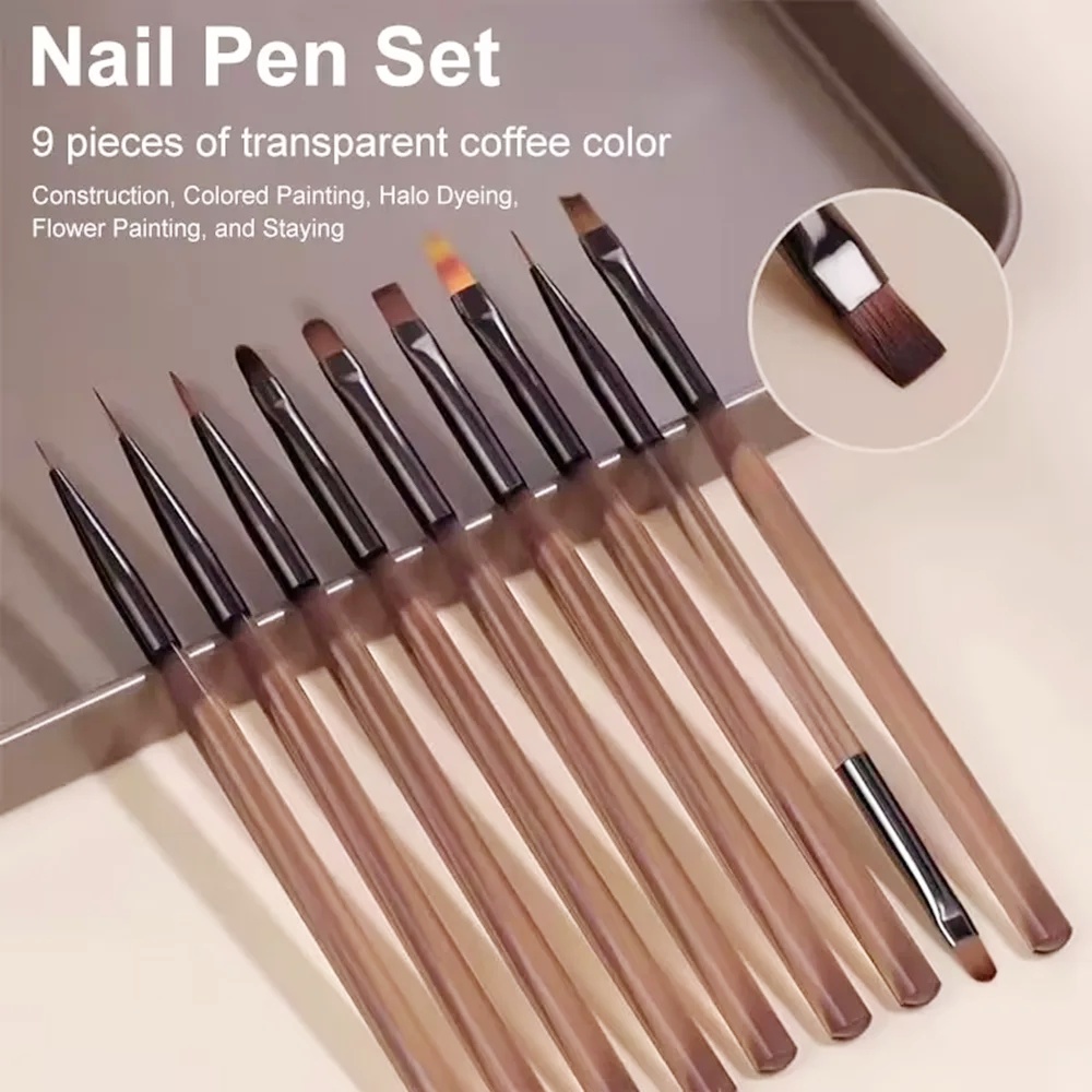 9 Uds. Pincel para uñas para d - Nail Art Navy reseña y precio
