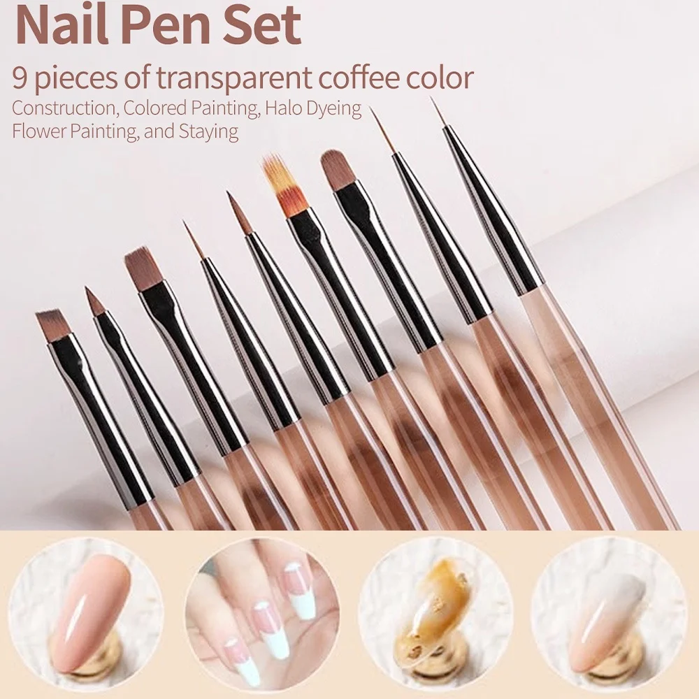 9 Uds. Pincel para uñas para d - Nail Art Navy reseña y precio