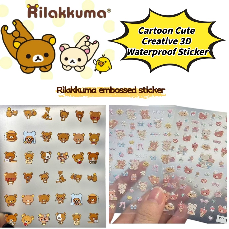 Pegatinas creativas de oso rel - Nail Art Quirky reseña y precio
